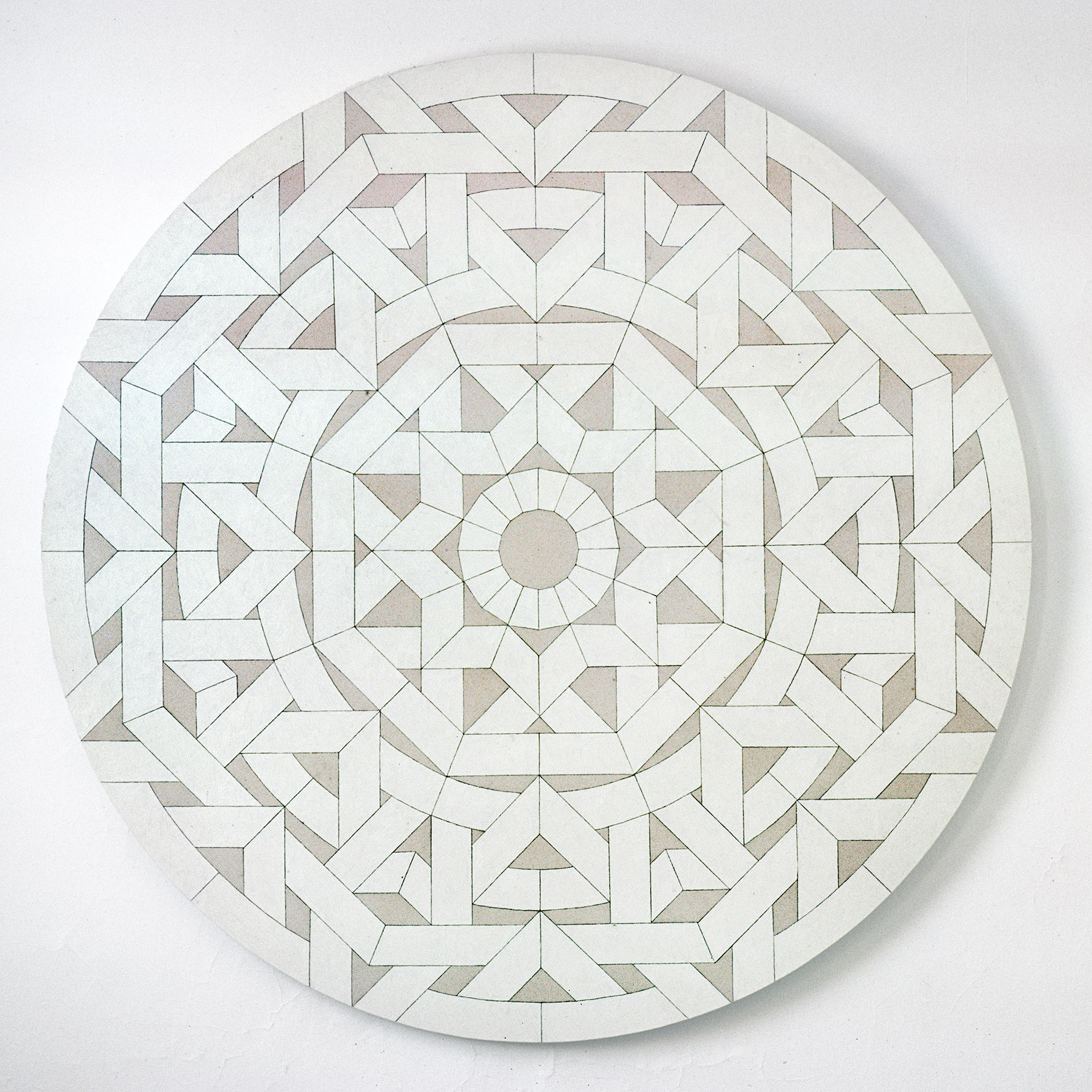 Acona, 1975, 72” diameter, oil on canvas