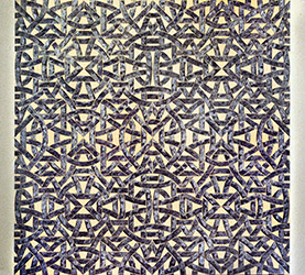 Yocona, 1978, 72 x 72”, oil & aluminum pigment on canvas