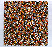 Toomsuba II, 1973, 19 ¾  x 24 ¾", color pencil on graph paper