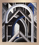 Untitled, 1981, 29 ¾ x 27", charcoal, pastel on paper