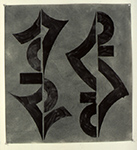 Untitled, 1993, 35 ½ x 29 ½", graphite powder on paper